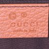 Gucci shopping bag in brown grained leather - Detail D4 thumbnail