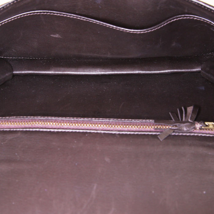 Hermès Vintage pouch in brown crocodile - Detail D2