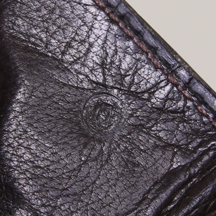 Pochette Hermès Vintage in coccodrillo marrone - Detail D4