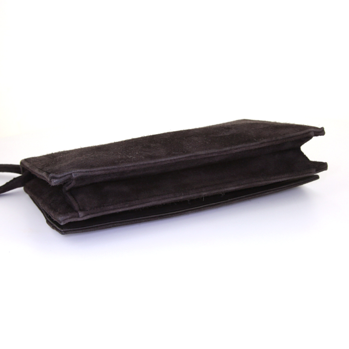 Hermès Vintage handbag in brown doblis calfskin - Detail D4