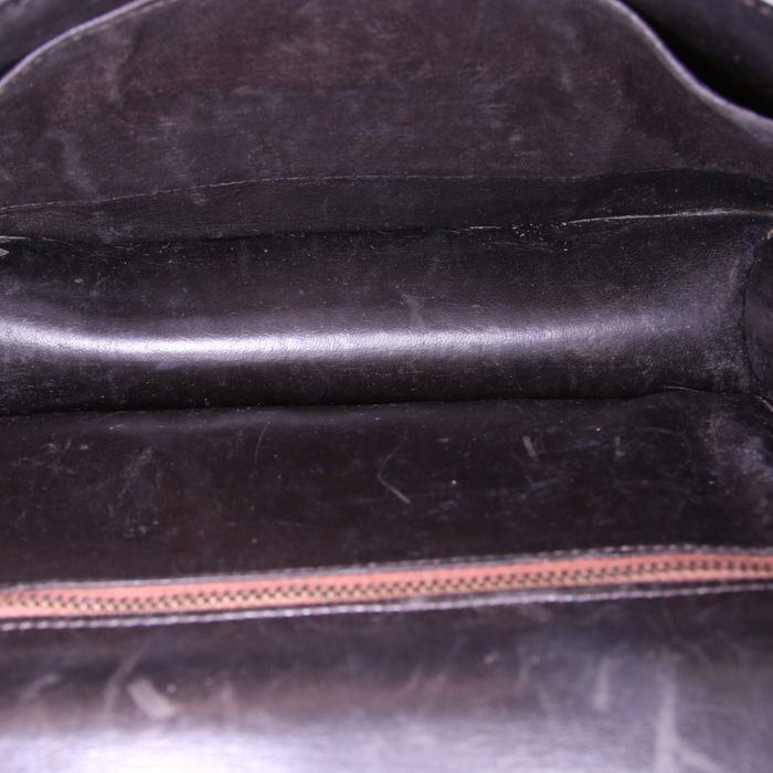 Hermes Constance bag in brown box leather - Detail D3