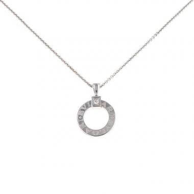 Collier Bulgari Bulgari Bulgari en or blanc et diamants