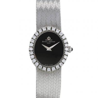 Baume 
Mercier Vintage watch in white gold Circa  1970