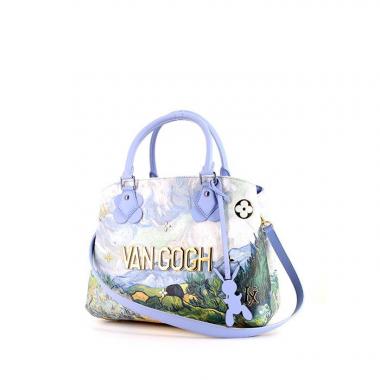 Borsa Louis Vuitton Montaigne in pelle blu gialla e verde