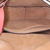 Loewe shoulder bag in pink leather and natural leather - Detail D2 thumbnail