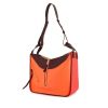 Loewe Hammock large model handbag in orange, red and burgundy tricolor leather - 00pp thumbnail