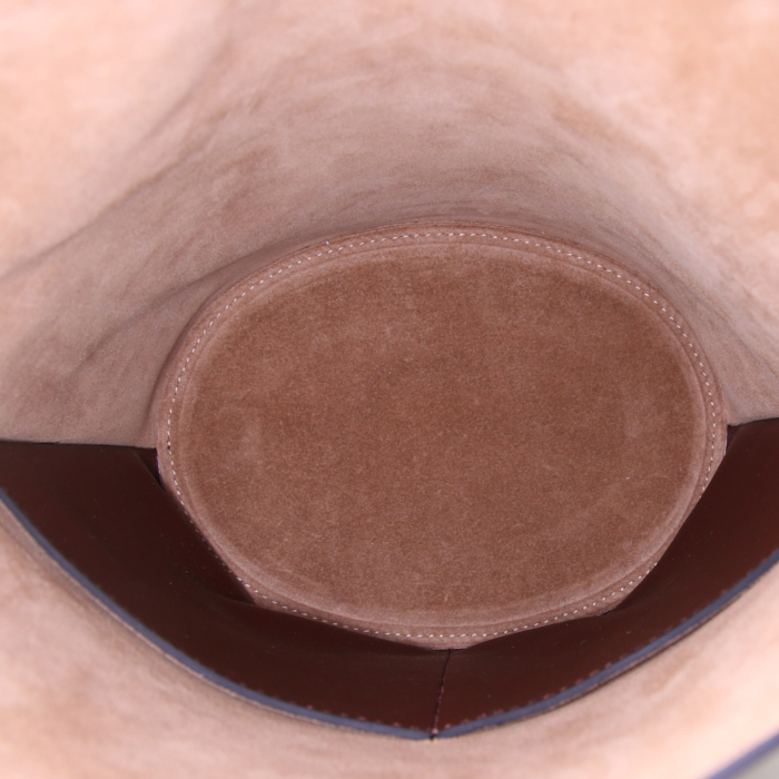 Sac Loewe Gate Top Handle en cuir marron - Detail D3