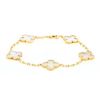 Bracelet Van Cleef & Arpels Alhambra Vintage en or jaune et nacre blanche - 00pp thumbnail