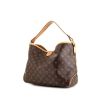 Bolso de mano Louis Vuitton Delightful en lona Monogram marrón y cuero natural - 00pp thumbnail
