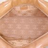 Chanel handbag in beige patent quilted leather - Detail D2 thumbnail