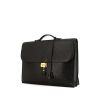 Hermès Sac à dépêches briefcase in black Fjord leather - 00pp thumbnail