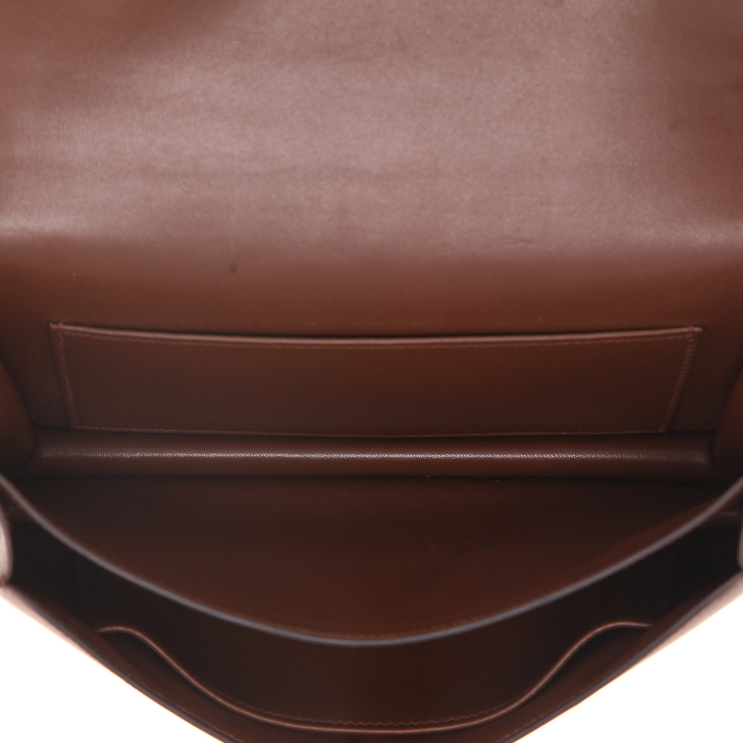 Bolso bandolera Hermès Constance Elan en cuero swift marrón - Detail D3