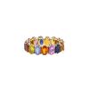 Vintage ring in yellow gold and coulored sapphires - 00pp thumbnail