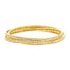 Cartier Trinity bracelet in yellow gold and diamonds - 00pp thumbnail