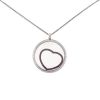 Chopard Happy Spirit long necklace in white gold,  diamonds and ruby - 00pp thumbnail