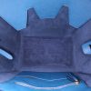 Celine Tie Bag medium model handbag in pigeon blue grained leather - Detail D2 thumbnail