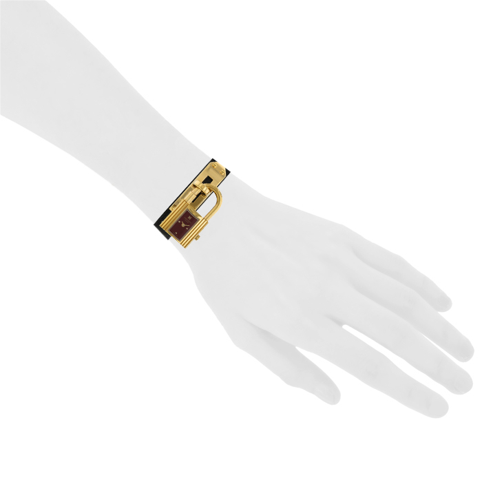 Montre Hermes Kelly-Cadenas en plaqué or Vers 2000 - Detail D1
