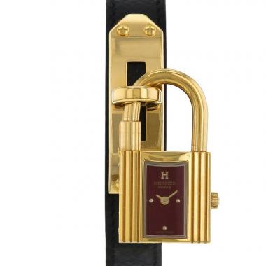 Reloj Hermes Kelly-Cadenas de oro chapado Circa  2000