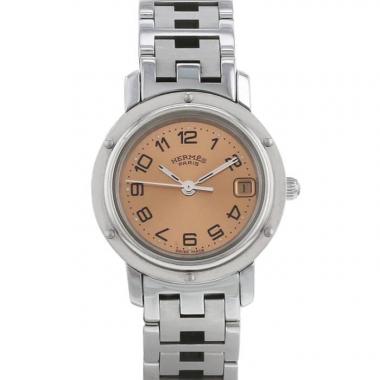 Hermes Clipper watch in stainless steel Ref:  CL4.210 Circa  1990