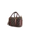 Celine Vintage handbag in brown logo canvas and burgundy leather - 00pp thumbnail