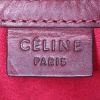 Borsa Celine Vintage in tela siglata marrone e pelle bordeaux - Detail D3 thumbnail