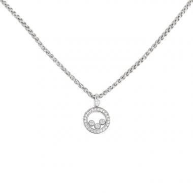 Collier Chopard Happy Diamonds en or blanc et diamants