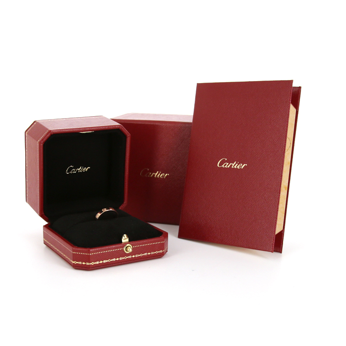 Sortija Cartier Love modelo pequeño en oro rosa - Detail D2