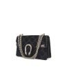 Gucci Dionysus handbag in navy blue velvet and navy blue leather - 00pp thumbnail