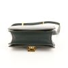 Celine Classic Box Small model shoulder bag in green box leather - Detail D4 thumbnail