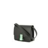 Celine Classic Box small model shoulder bag in green box leather - 00pp thumbnail