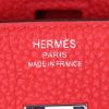 Bolso de mano Hermes Birkin 25 cm en cuero togo rojo - Detail D3 thumbnail
