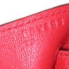 Borsa Hermes Birkin 25 cm in pelle togo rossa - Detail D4 thumbnail