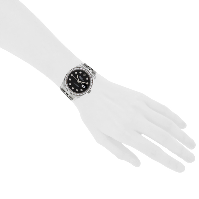 Rolex Datejust watch in stainless steel and white gold Ref:  116244 Circa  2010 - Detail D1