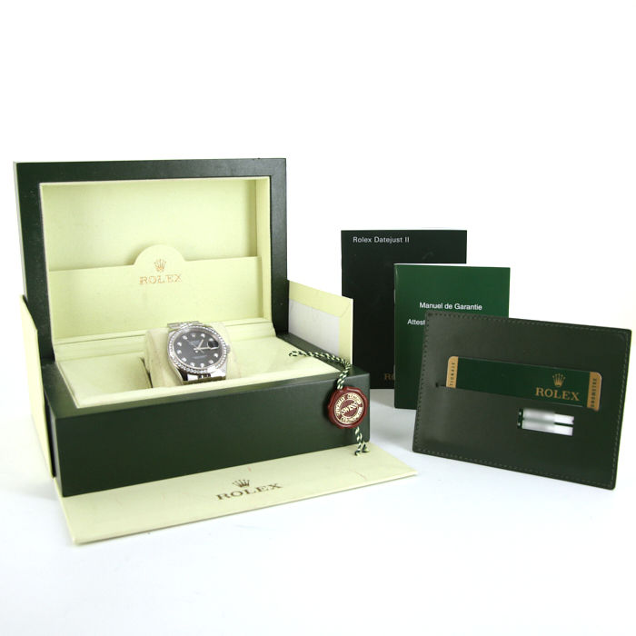 Rolex Datejust watch in stainless steel and white gold Ref:  116244 Circa  2010 - Detail D2