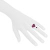 Dior Cupidon ring in white gold,  diamond and spinel and in ruby - Detail D1 thumbnail