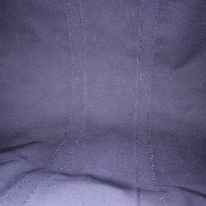 Bolsa de viaje Louis Vuitton Keepall 45 en lona a cuadros gris Graphite y cuero negro - Detail D3