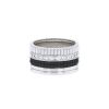 Boucheron Quatre Black Edition large model ring in white gold,  diamonds and PVD - 00pp thumbnail