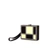Bolso joya Chanel en lona negra y color crema y piedras de fantasía - 00pp thumbnail