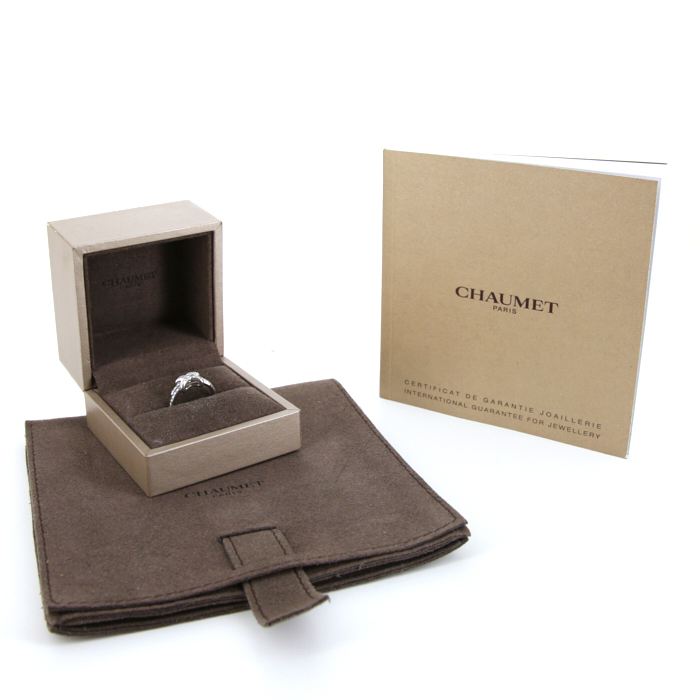 Bague Chaumet Jeux de Liens en or blanc et diamants - Detail D2