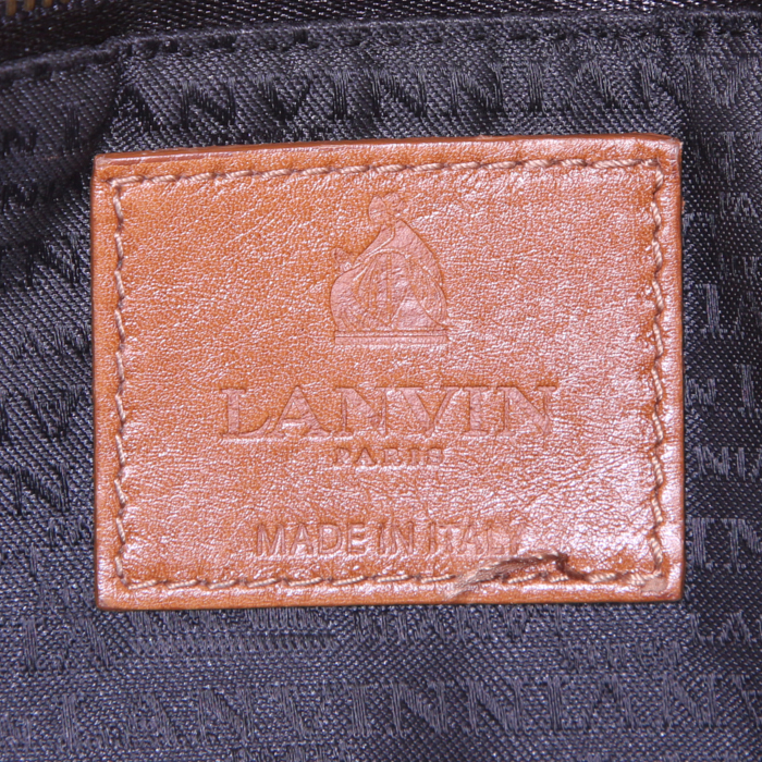Borsa Lanvin Happy in pelle trapuntata a zigzag gold - Detail D4