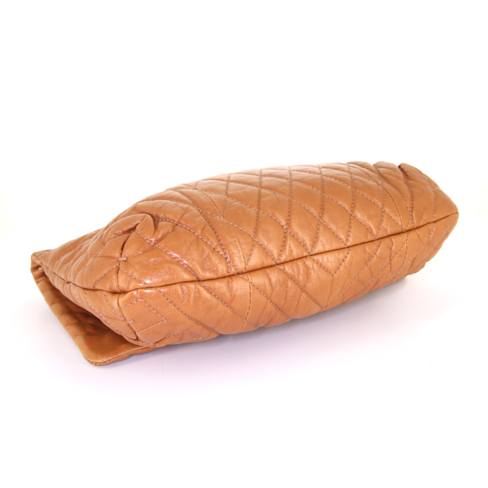 Borsa Lanvin Happy in pelle trapuntata a zigzag gold - Detail D5