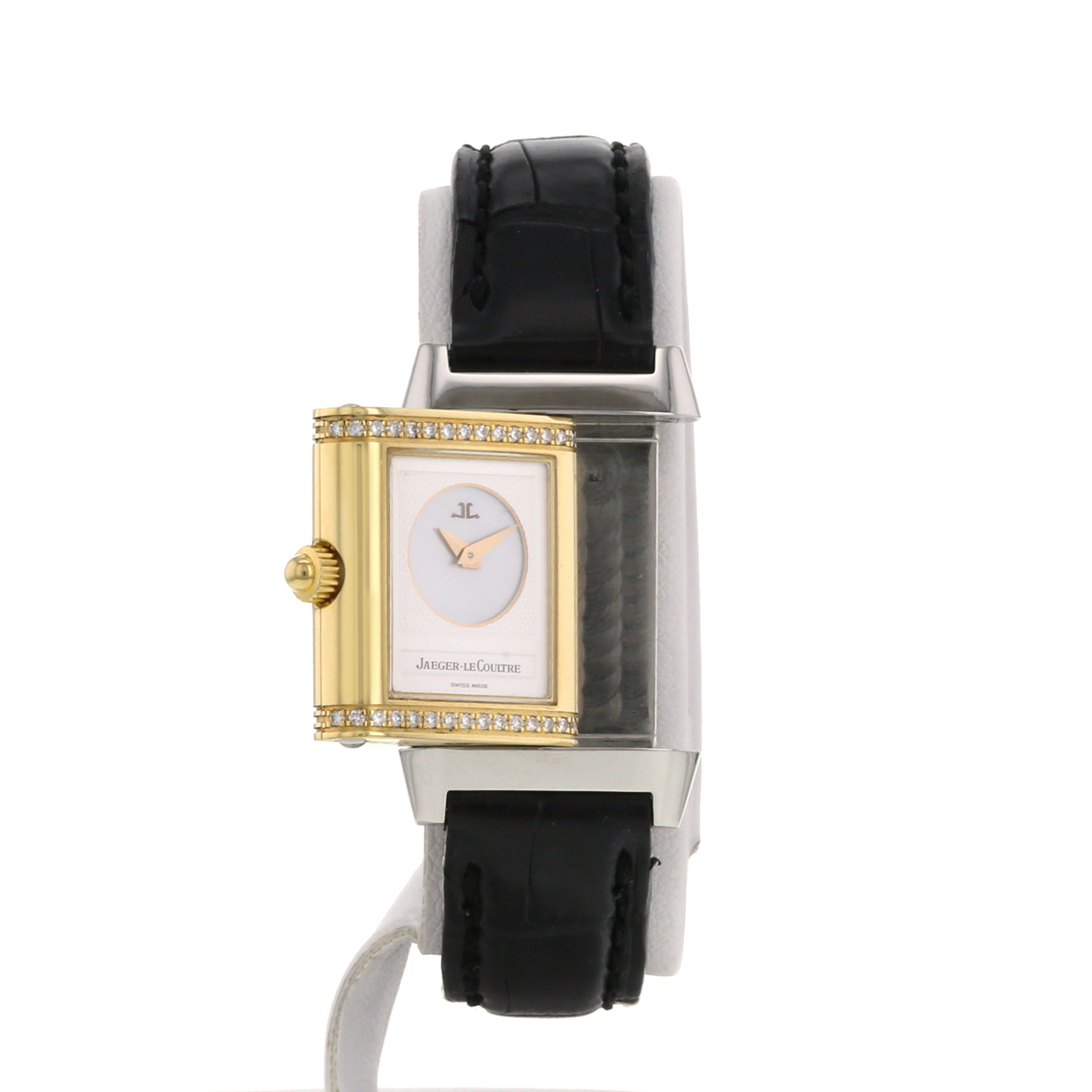 Jaeger-LeCoultre Reverso-Duetto watch in gold and stainless steel Ref:  266544 Circa  2000 - Detail D1
