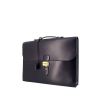 Hermes Sac à dépêches briefcase in blue box leather - 00pp thumbnail