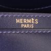 Porte-documents Hermes Sac à dépêches en cuir box bleu - Detail D3 thumbnail