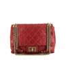 Bolso de mano Chanel 2.55 en cuero acolchado rojo - 360 thumbnail