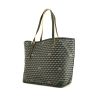 Fauré Le Page small model shopping bag in khaki and yellow bicolor monogram canvas and khaki leather - 00pp thumbnail