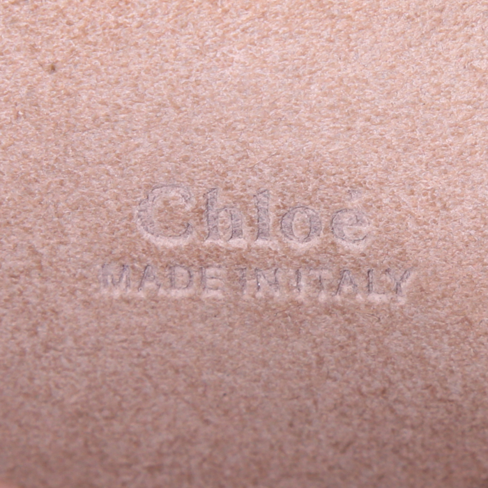 Bolso bandolera Chloé Faye en cuero negro - Detail D3