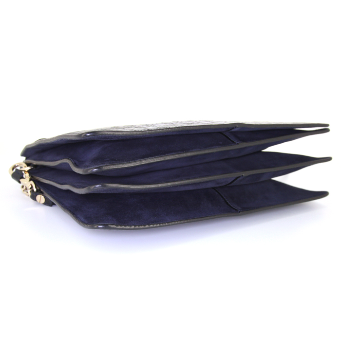 Sac bandoulière Chloé Faye en cuir noir - Detail D4