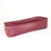 Chanel Vintage handbag in burgundy quilted jersey and burgundy leather - Detail D5 thumbnail
