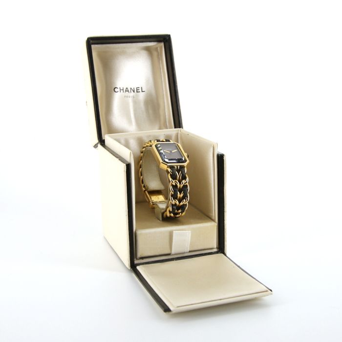 Chanel Première size M watch in gold plated Circa 1990 - Detail D2